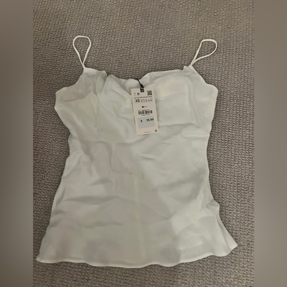 Zara silk tank